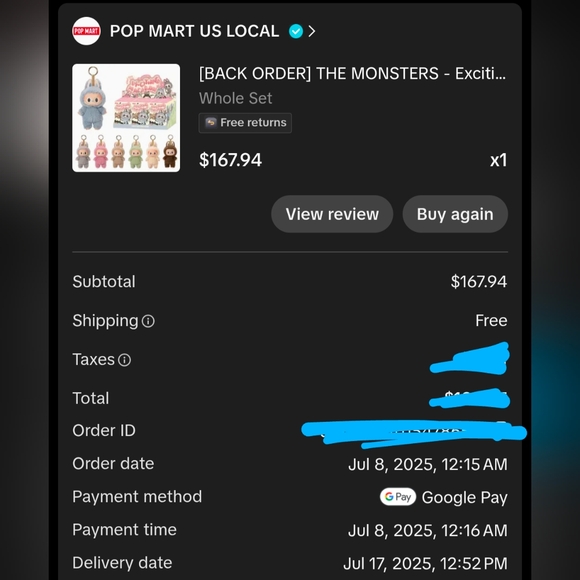 POP MART Toffee Exciting Macarons Vinyl Face Labubu AUTHENTIC - Picture 8 of 8